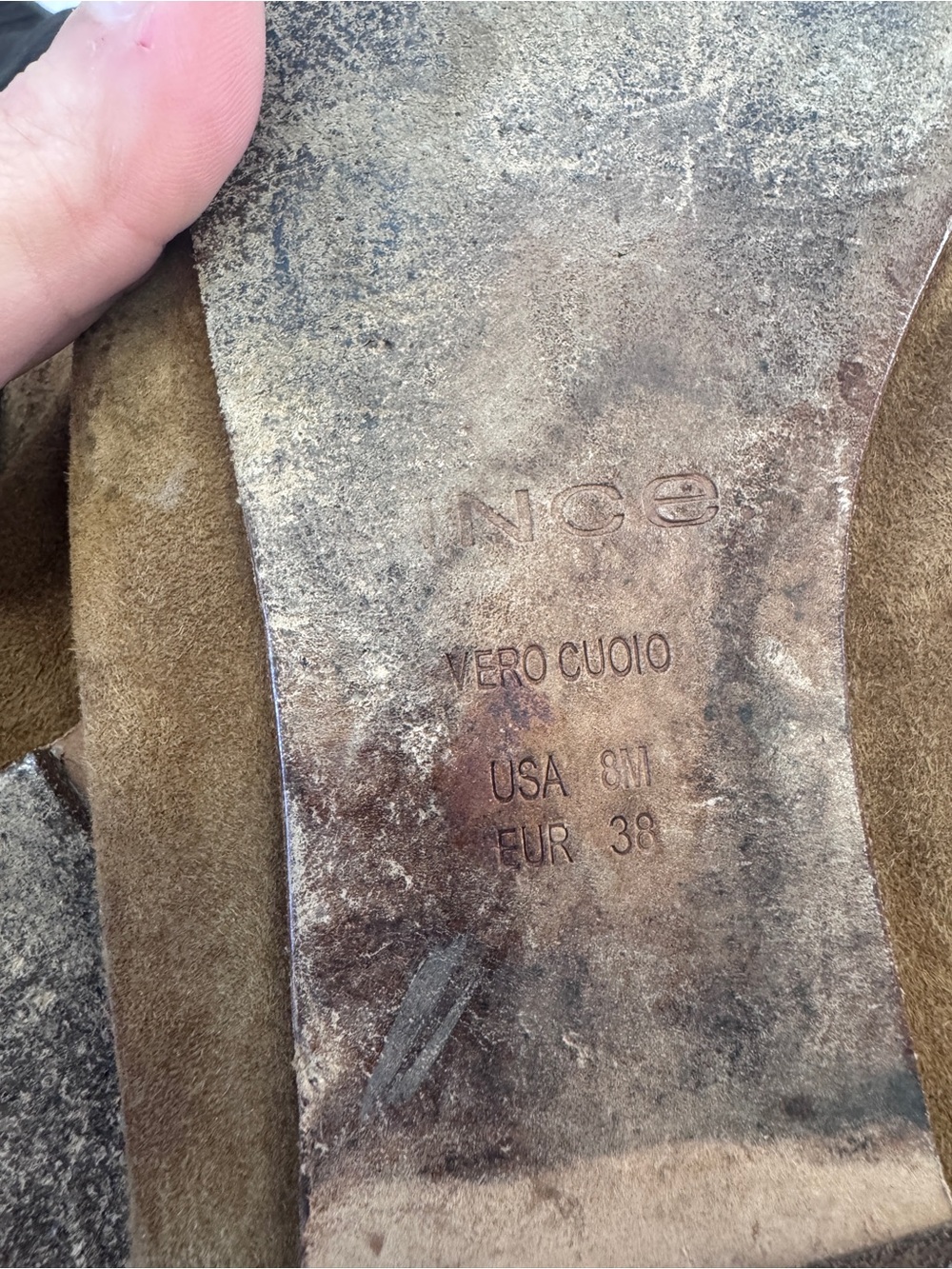 Vince Brown Suede Slip-On Flats - Tan, Women’s 8 - Picture 5 of 5
